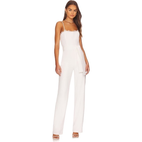NWT Karina Grimaldi Francesca Jumpsuit in Ice - Picture 1 of 7